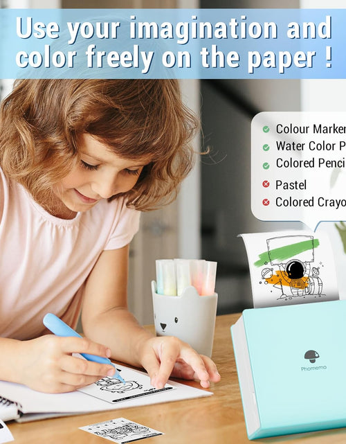 Load image into Gallery viewer, White Self-Adhesive Thermal Paper, Glossy Printable Sticker Paper for  M02/M02 Pro/M02S/M03 Pocket Mobile Printer, Black on White, 50Mm X 3.5M, Diameter 30Mm, 3-Rolls

