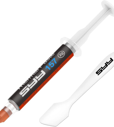Thermal Paste,  2 Grams CPU Paste Thermal Compound Paste Heatsink for Ic/Processor/Cpu/All Coolers, 15.7W/M.K Carbon Based High Performance, Thermal Interface Material, CPU Thermal Paste