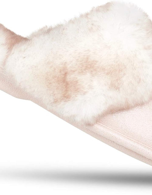 Load image into Gallery viewer, Women'S Comfy Faux Fur House Slipper Scuff Memory Foam Slip on Anti-Skid Sole
