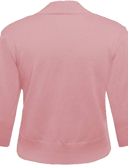 Load image into Gallery viewer, Women'S 3/4 Sleeve Cropped Cardigans Sweaters Jackets Open Front Short Shrugs for Dresses
