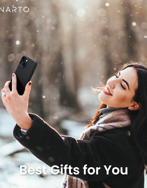 Load image into Gallery viewer, Shockproof Liquid Silicone Designed for Iphone 13 Case Gel Rubber Anti-Shock Cover Case Drop Protection 6.1Inch-Black

