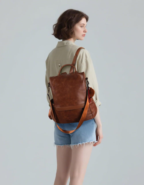 Load image into Gallery viewer, Women Backpack Purse PU Leather Anti-Theft Casual Shoulder Bag Fashion Ladies Satchel Bags
