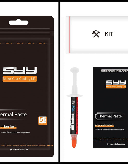 Load image into Gallery viewer, Thermal Paste,  2 Grams CPU Paste Thermal Compound Paste Heatsink for Ic/Processor/Cpu/All Coolers, 15.7W/M.K Carbon Based High Performance, Thermal Interface Material, CPU Thermal Paste
