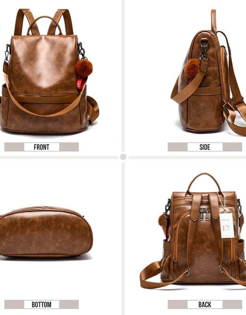 Load image into Gallery viewer, Women Backpack Purse PU Leather Anti-Theft Casual Shoulder Bag Fashion Ladies Satchel Bags
