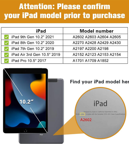 Kids Case for Ipad 9Th Generation/Ipad 8/Ipad 7, Ipad 10.2 Case 2021 2020 2019/Ipad Air 10.5/Ipad Pro 10.5 Kids Case, Shockproof Lightweight Case with Convertible Handle Stand-Blue