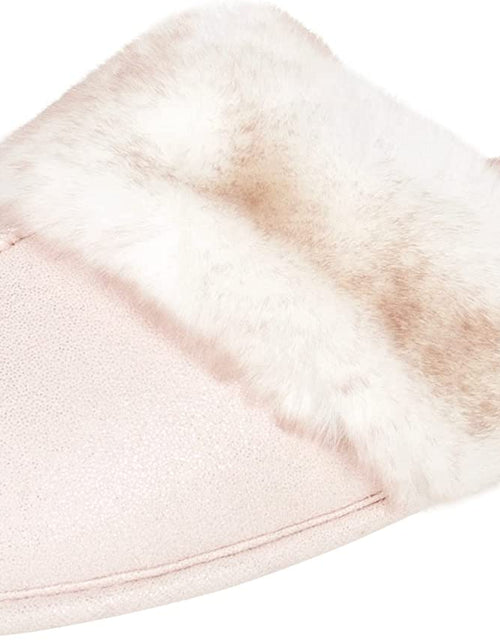 Load image into Gallery viewer, Women'S Comfy Faux Fur House Slipper Scuff Memory Foam Slip on Anti-Skid Sole
