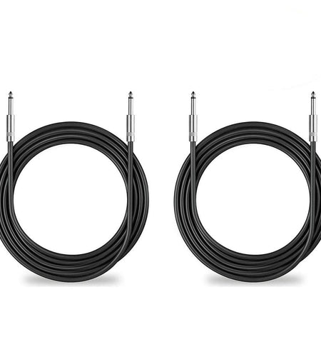 2Pack 200 Ft 1/4" to 1/4" Speaker Cables, True 12AWG Patch Cords, 1/4 Male Inch DJ/PA Audio Speaker Cable 12 Gauge Wire.